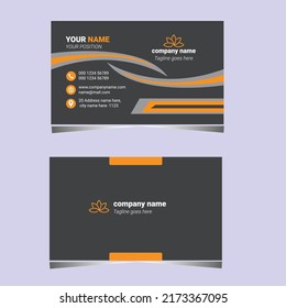 Dobule side creative modern and clean business card template