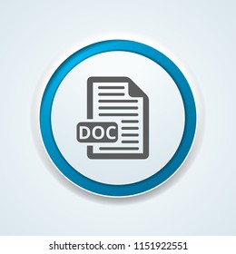 DOC file download button illustration