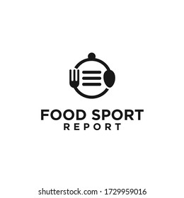 doc food logo. vector cutlery