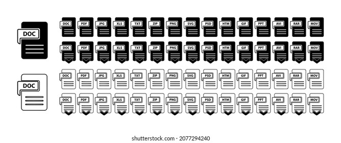 doc icon on white background