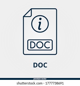 icono de documento, icono de documento lineal premium.