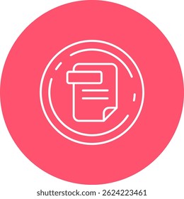 Doc Line Vector Diseño de iconos