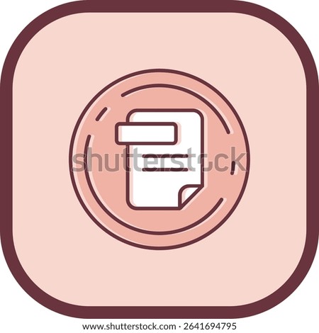 Doc Line vector Icon Design