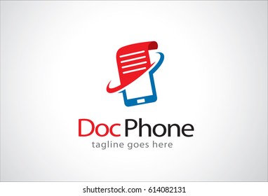 Doc Phone Logo Template Design