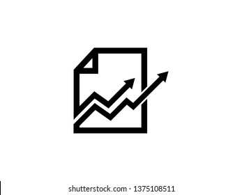 Doc Stats Logo Template, Icon, Symbol - Vector
