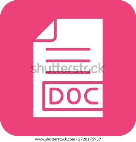 DOC Vector Icon Design Illustration