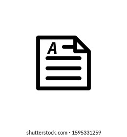 Doccument icon template. Vector illustration 