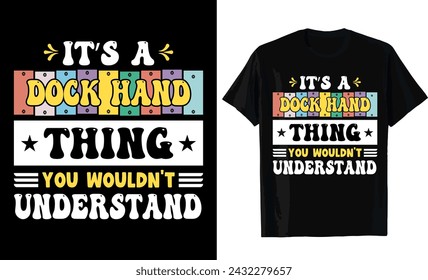 Es una cosa de mano de muelle que no entenderías diseño de camiseta. Plantilla de camiseta.