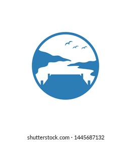 Dock Lake Vector Logo Design