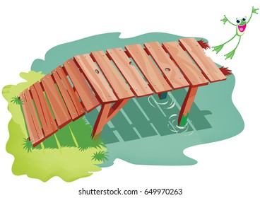 Dock over the water