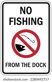 Dock warning sign and labels