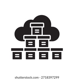 Icono de línea negra del contenedor del acoplador. Elemento aislado de Vector. Trazo editable
