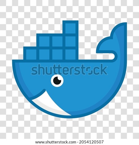 docker whale favorites icon vector