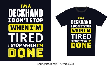 Diseño de la camiseta de Dockmaster T. Soy un Dockmaster, no paro cuando estoy cansado, paro cuando termine