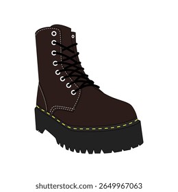docmart Boot Vector Illustration art