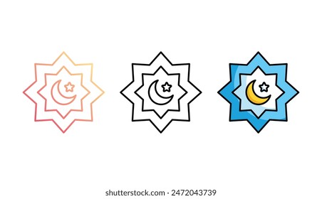 Diseño de icono de decoración con fondo blanco ilustración de stock