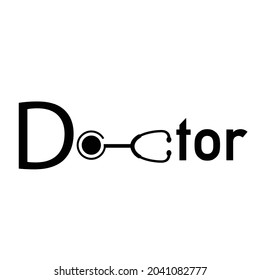 docoter.  typography, t-shirt design. Vector illustration