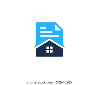 Docs Home Paper Icon Logo Design Element