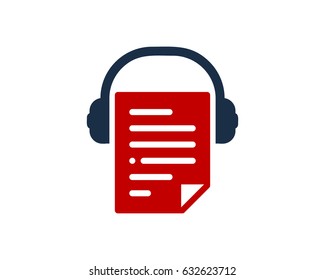 Docs Music Paper Icon Logo Design Element