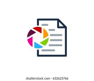 Docs Photo Paper Icon Logo Design Element