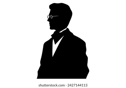 Doctor activity silhouette vector, Doctor activity concept .
