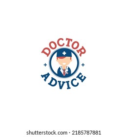 Doctor Advice Logo Design Vector Illustration