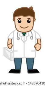 Doctor with Aid Box - Doctor & Medical Character Concept