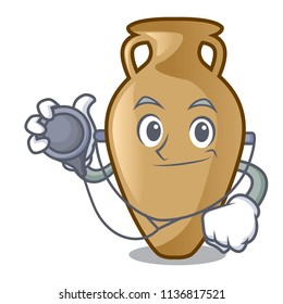 Doctor amphora character cartoon style