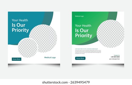 Doctor Appointment Awareness Poster Set Template