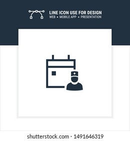doctor appointment icon design vector illustration