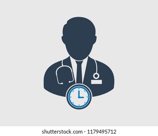Doctor Appointment Icon With Stethoscope