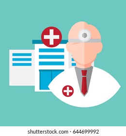 doctor. avartar , icon vector illustration. healthcare and medical design concept.