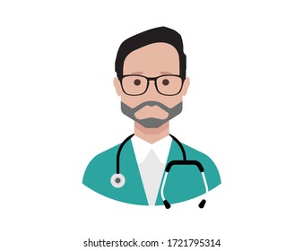 Vector de icono del avatar del doctor
avatar médico