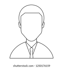 Doctor avatar concept black and white