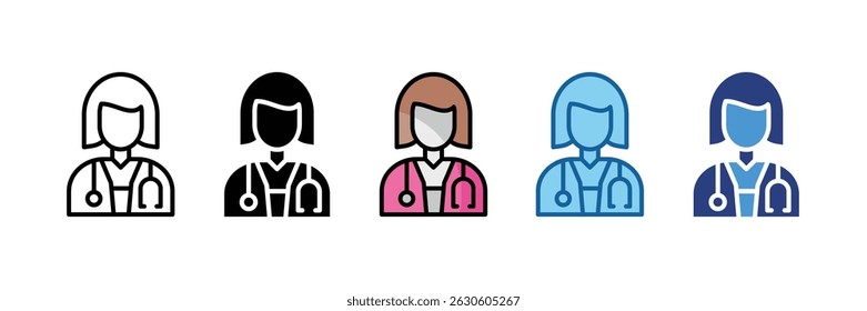Elemento De Ícone De Avatar Do Médico Para Design