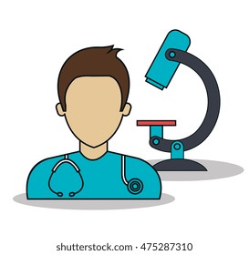doctor avatar isolated icon vector illustration design