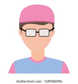 Doctor avatar with pink clothes