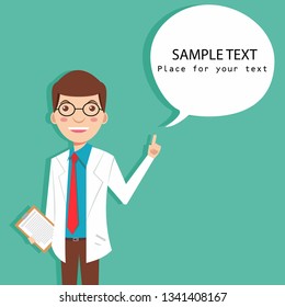 Doctor background human icon text decoration
