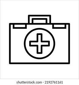 Doctor Bag Icon On White Background