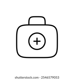 Ícone de saco médico Vetor de contorno para interface do usuário da Web