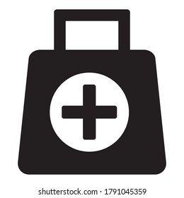 Icono de la bolsa del doctor. diseño gráfico vectorial