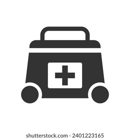 Doctor bag icon (vector graphics)