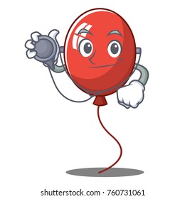 Doctor balloon character cartoon style
