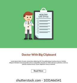 Doctor With Big Clipboard Information