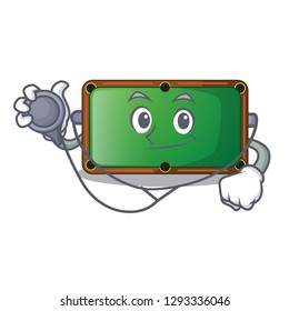 Doctor billiard table in shape of cartoon