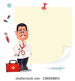 doctor and blank vector