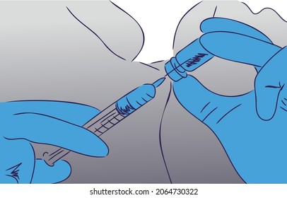 doctor blue macro close protection drawn gradient
