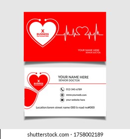 Doctor Business Card design vector template	