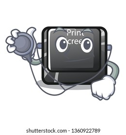 Doctor button print screen the computer character