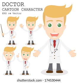 Doctor cartoon character EPS 10 vector